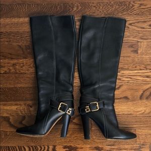 Chloe black leather boots